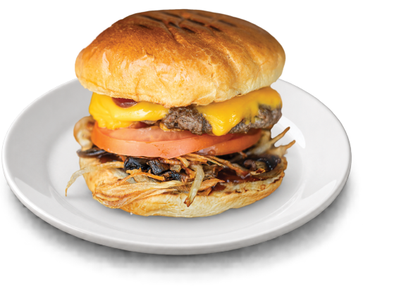 High Protein BBQ Cheeseburger